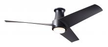 Modern Fan Co. AMB-FM-MB-56-MB-870-WC - Ambit Flush DC Fan- Matte Black Finish; 56" Matte Black Blades; 17W LED (Matte Black Trim)