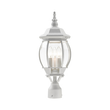 Livex Lighting 7526-13 - 3 Lt Textured White  Outdoor Post Top Lantern