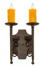 Meyda Blue 177305 - 9"W Toscano 2 LT Wall Sconce