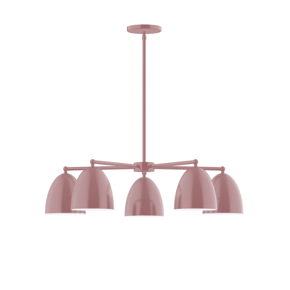 5-Light Jill Chandelier, Mauve