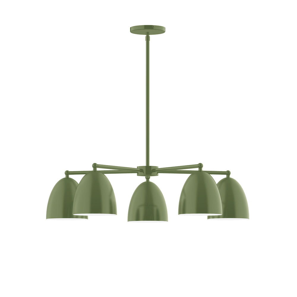 5-Light Jill Chandelier, Fern Green