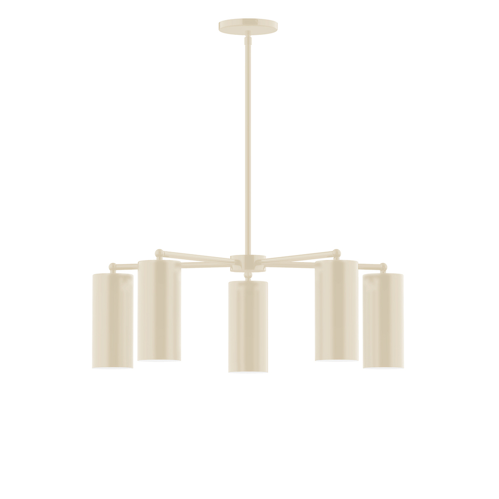 5-Light Jordan Chandelier, Cream