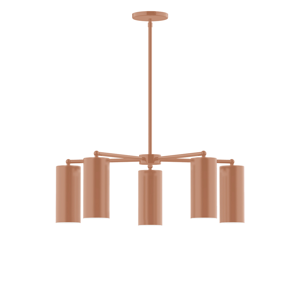 5-Light Jordan Chandelier, Terracotta