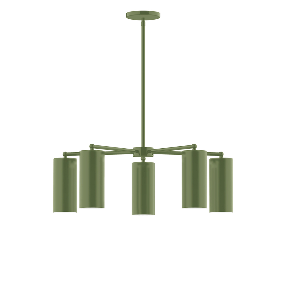 5-Light Jordan Chandelier, Fern Green