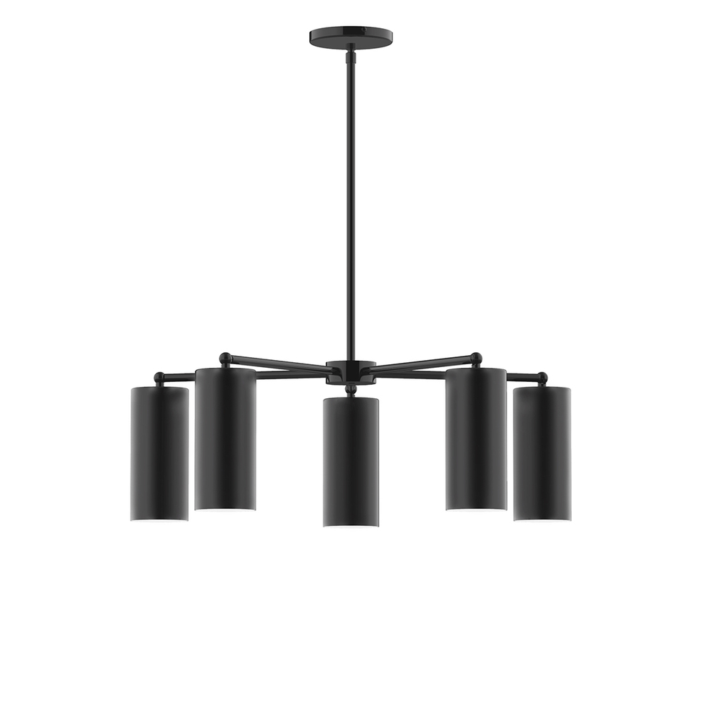 5-Light Jordan Chandelier, Black