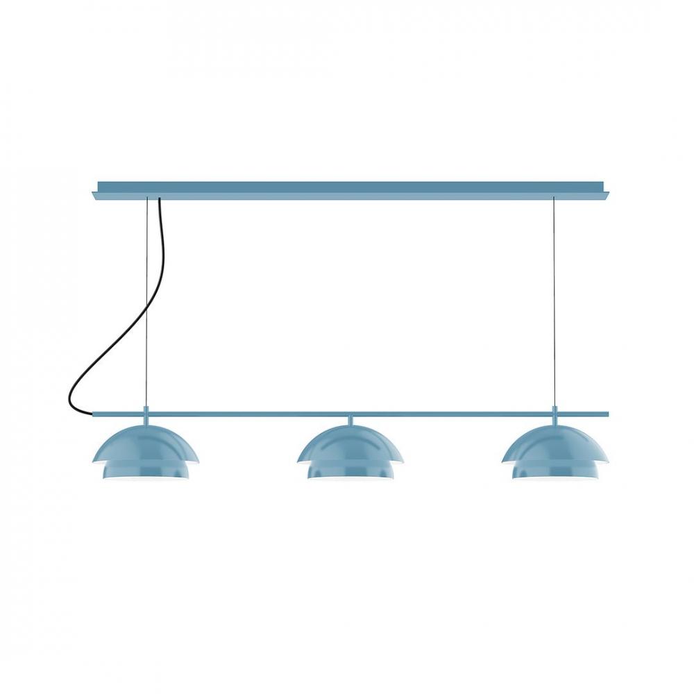 5-Light Flare Chandelier, Bright Yellow