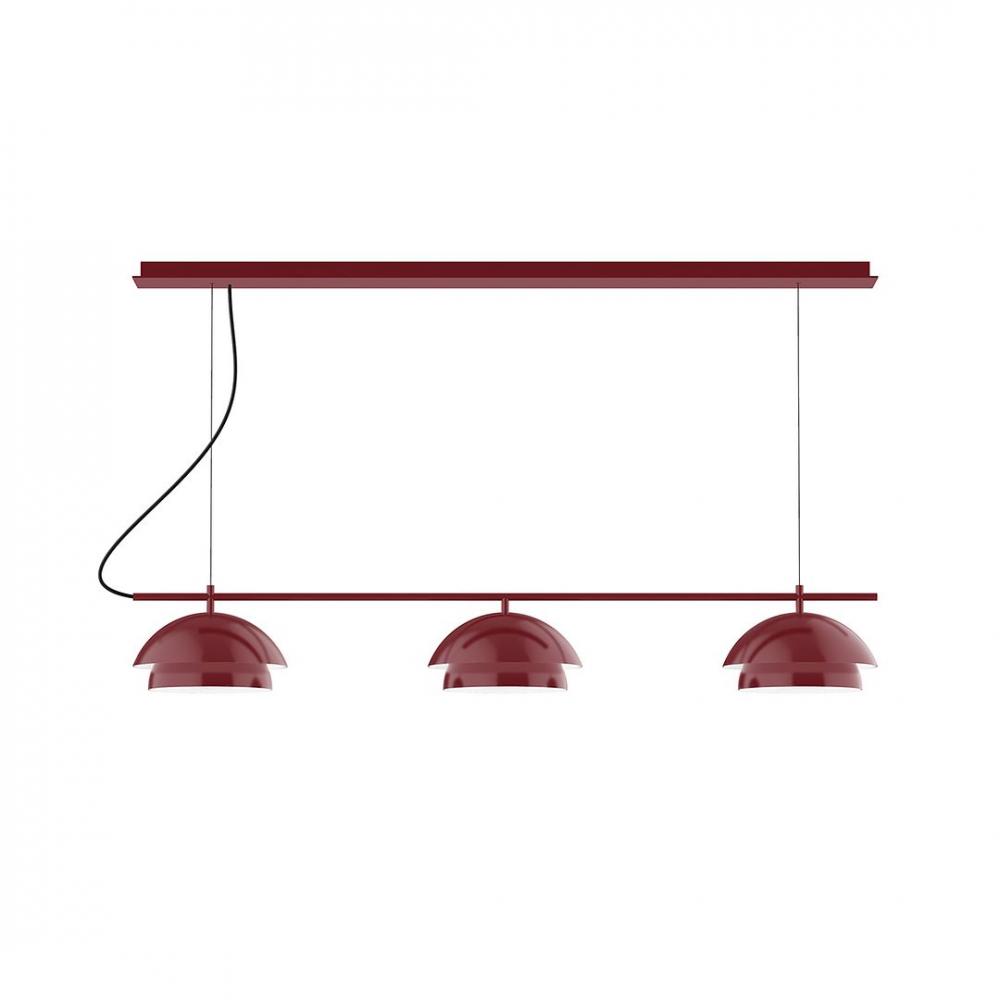 5-Light Flare Chandelier, Barn Red