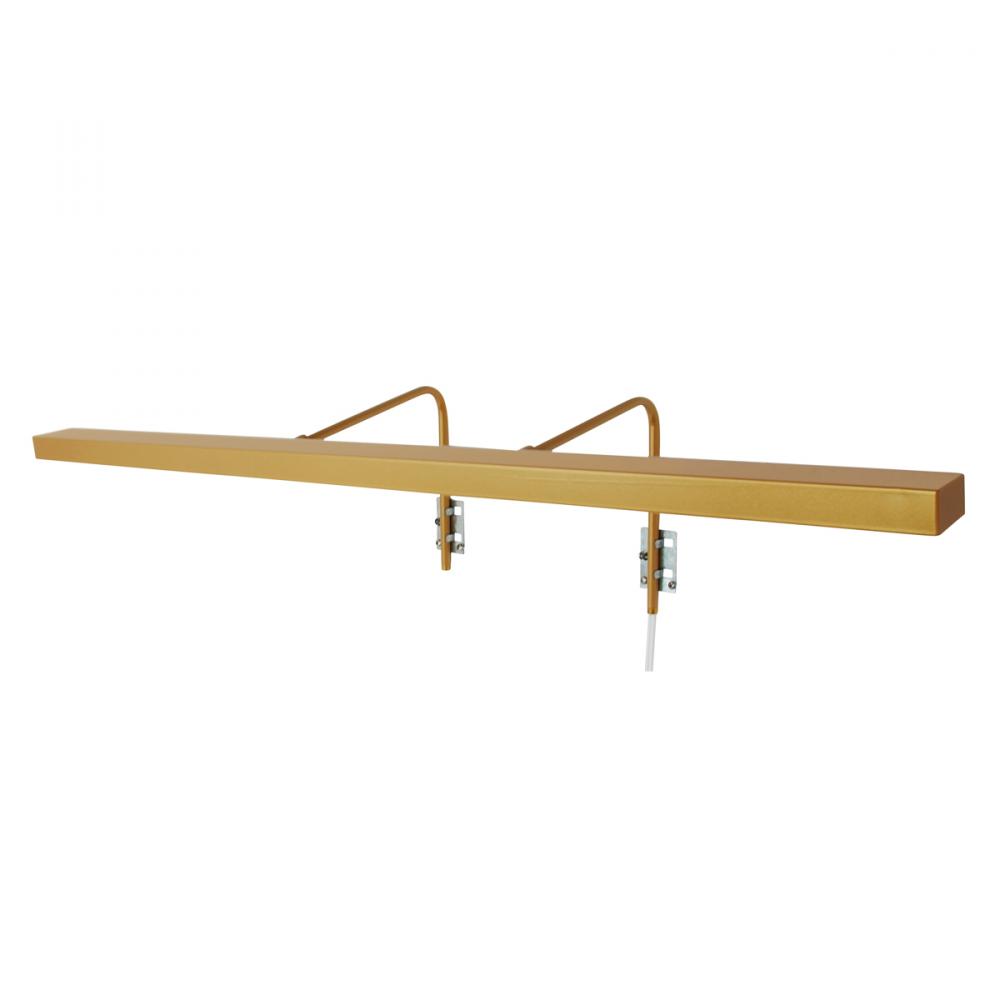 36" Designer LED picture light, Gold Matte