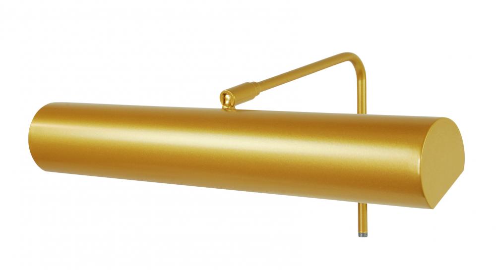 16" Gallery LED picture light, Gold Matte