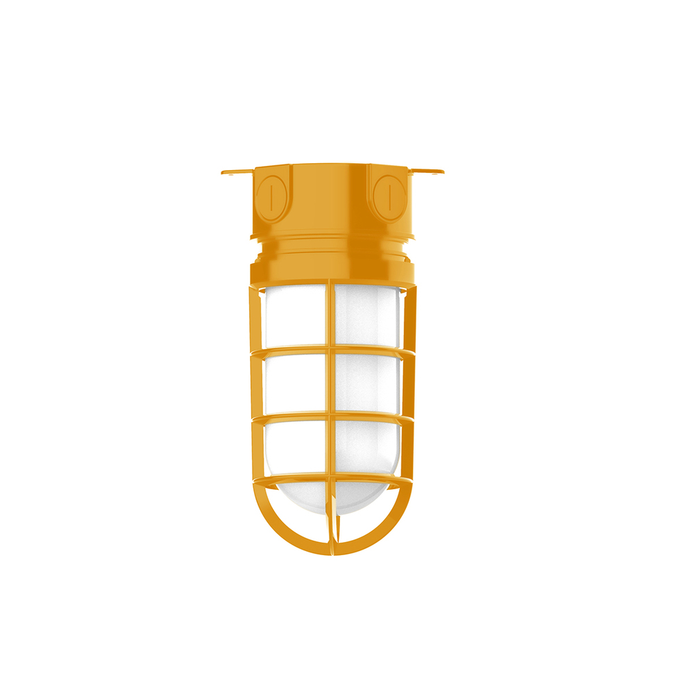 5 1/2" Vaportite flush mount ceiling light, Bright Yellow
