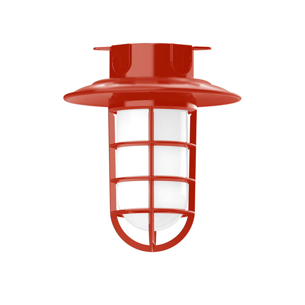 8 1/4" Vaportite flush mount ceiling light, Vermillion