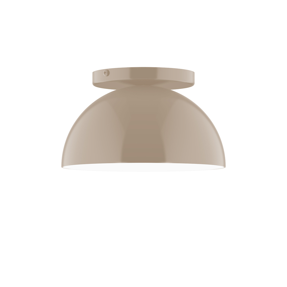 8" Arcade Flush Mount, Clay