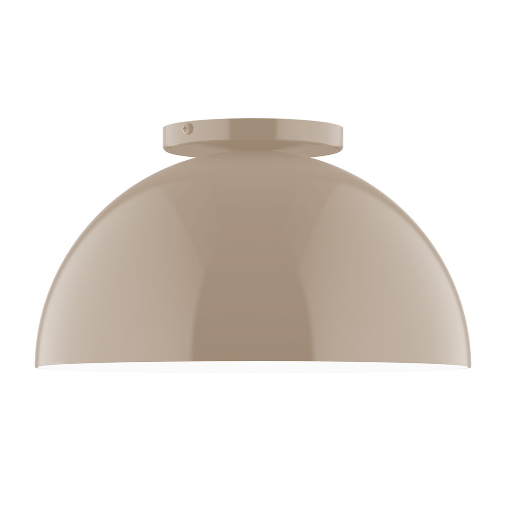 12" Arcade Flush Mount, Clay