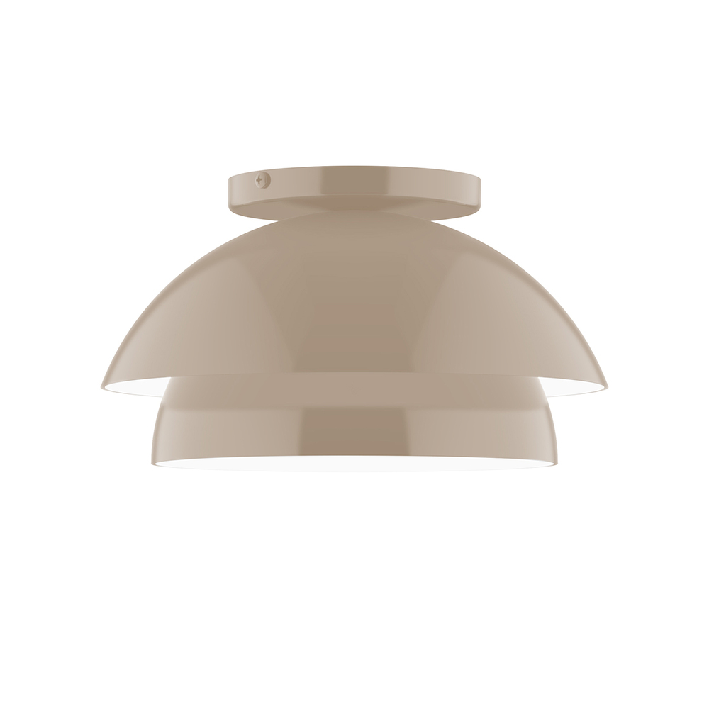 10" Nest Flush Mount, Clay