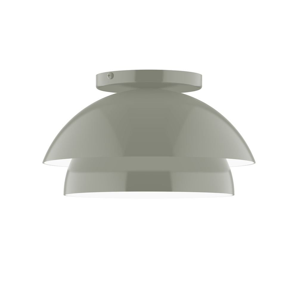 10" Nest Flush Mount, Moss Green