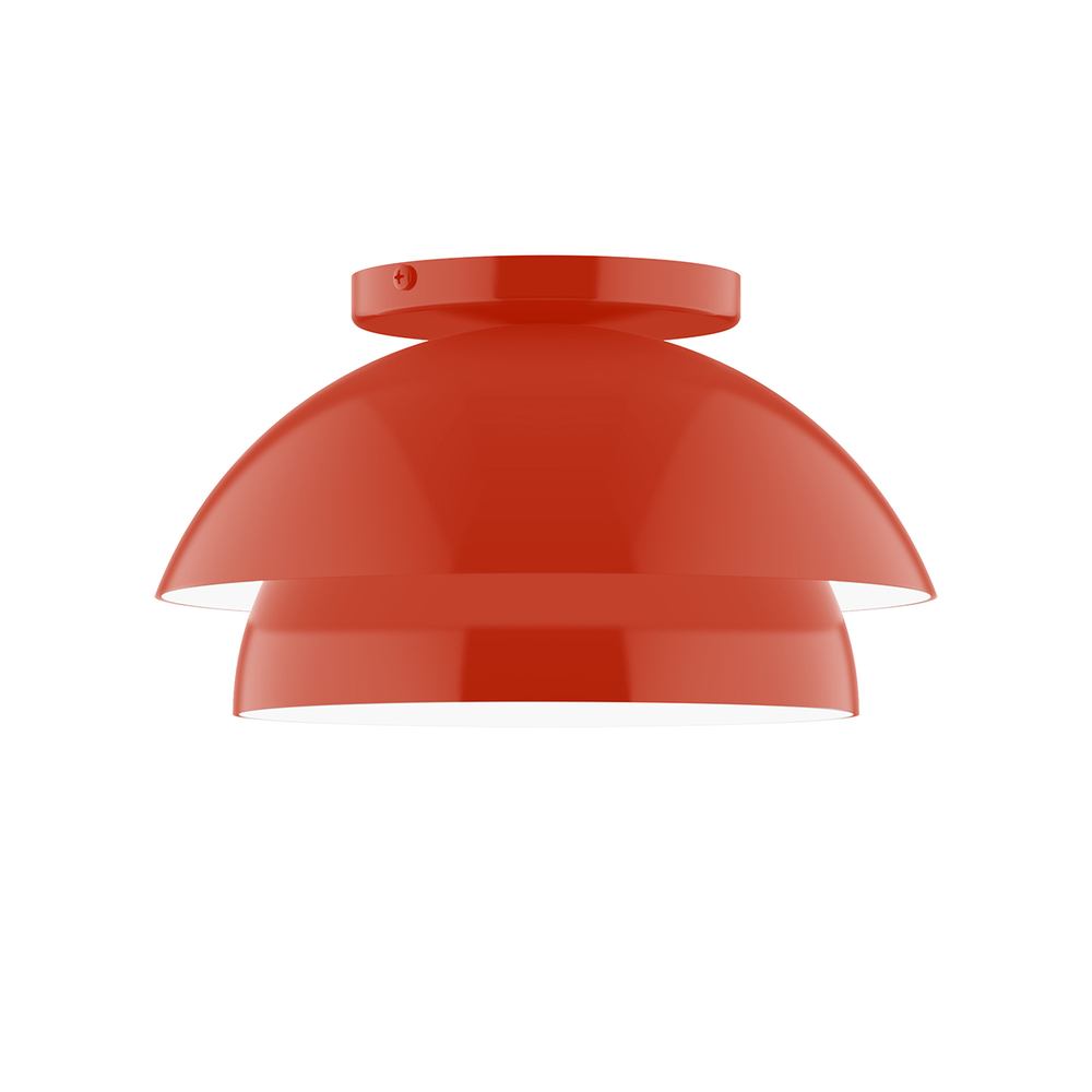 10" Nest Flush Mount, Vermillion