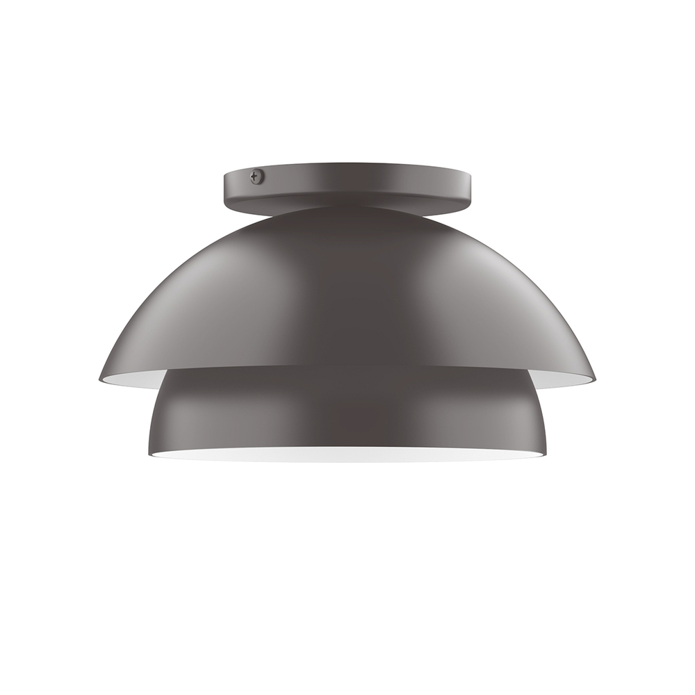 10" Nest Flush Mount, Bronze Matte