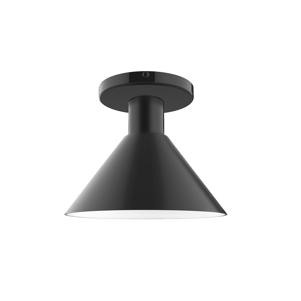 8" Chase Flush Mount, Black