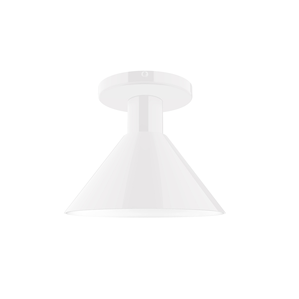 8" Chase Flush Mount, White