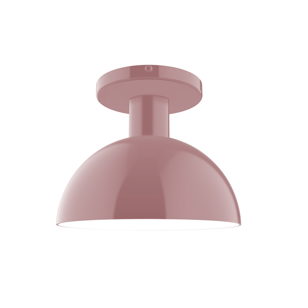 8" Ray Flush Mount, Mauve