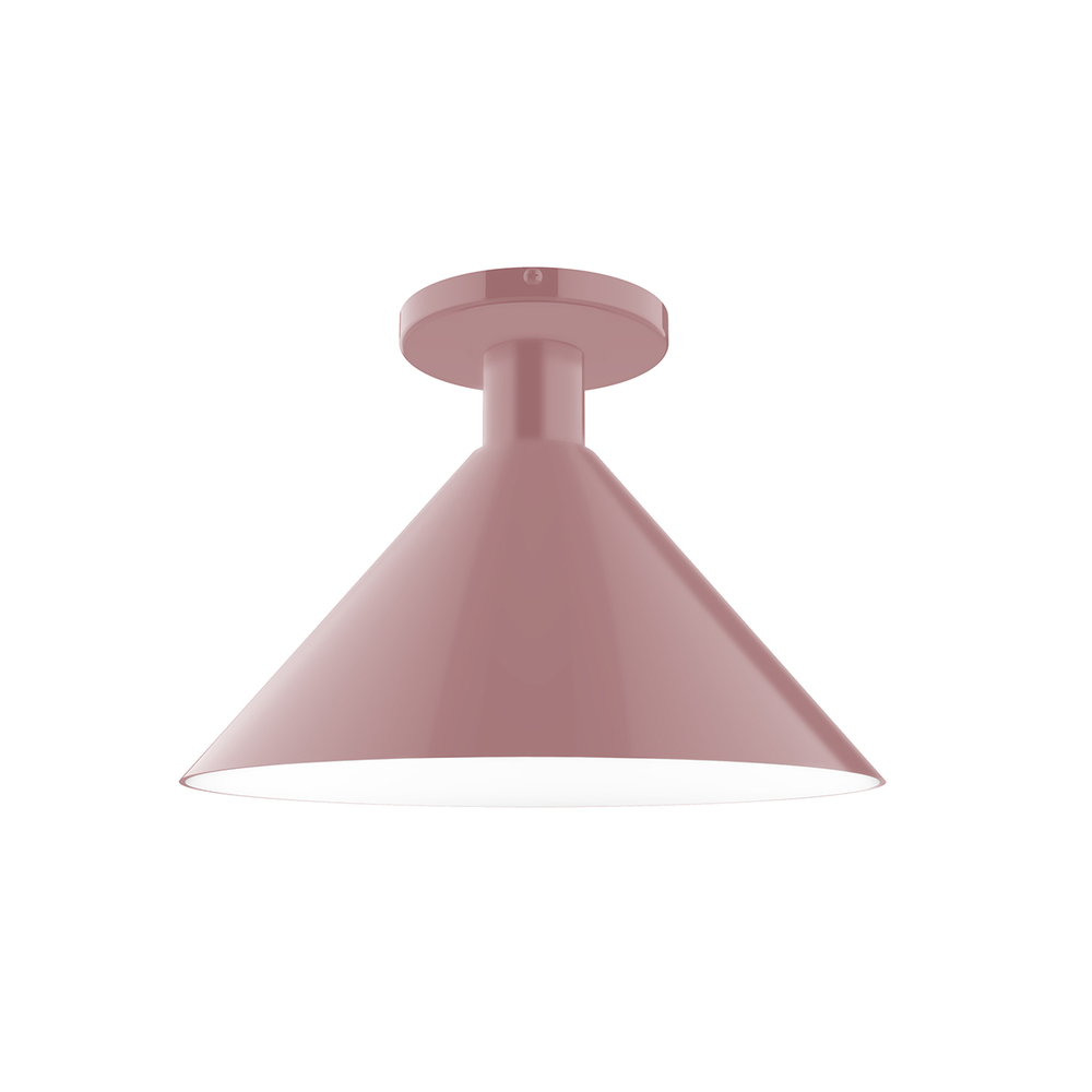 12" Chase Flush Mount, Mauve