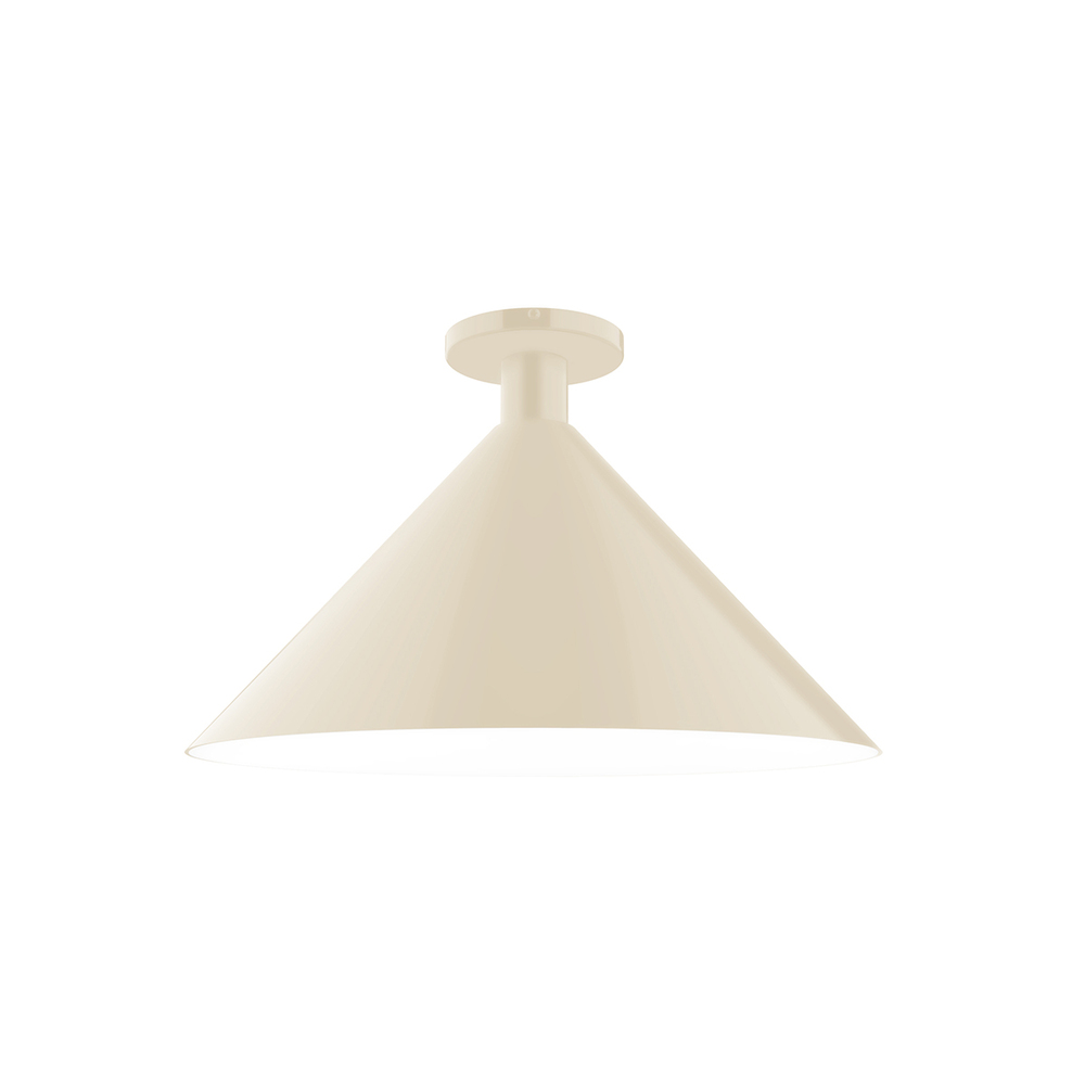 18" Chase Flush Mount, Cream