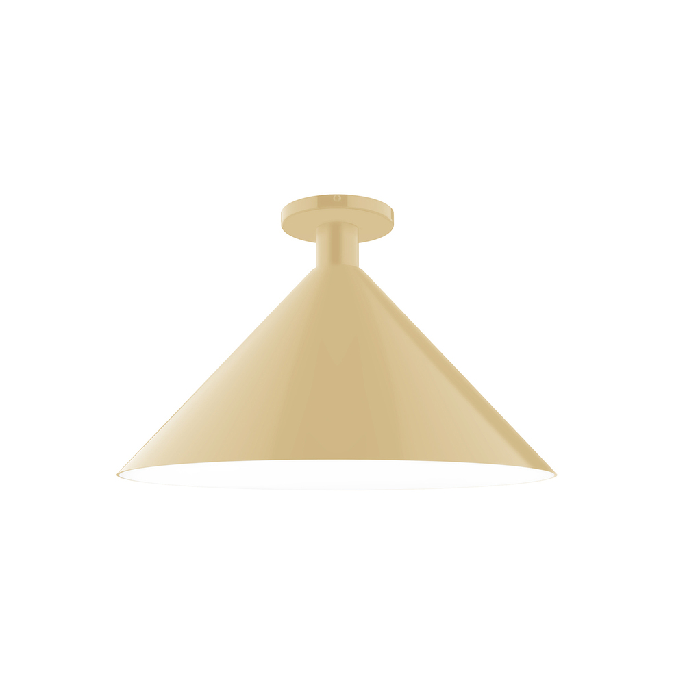 18" Chase Flush Mount, Ivory
