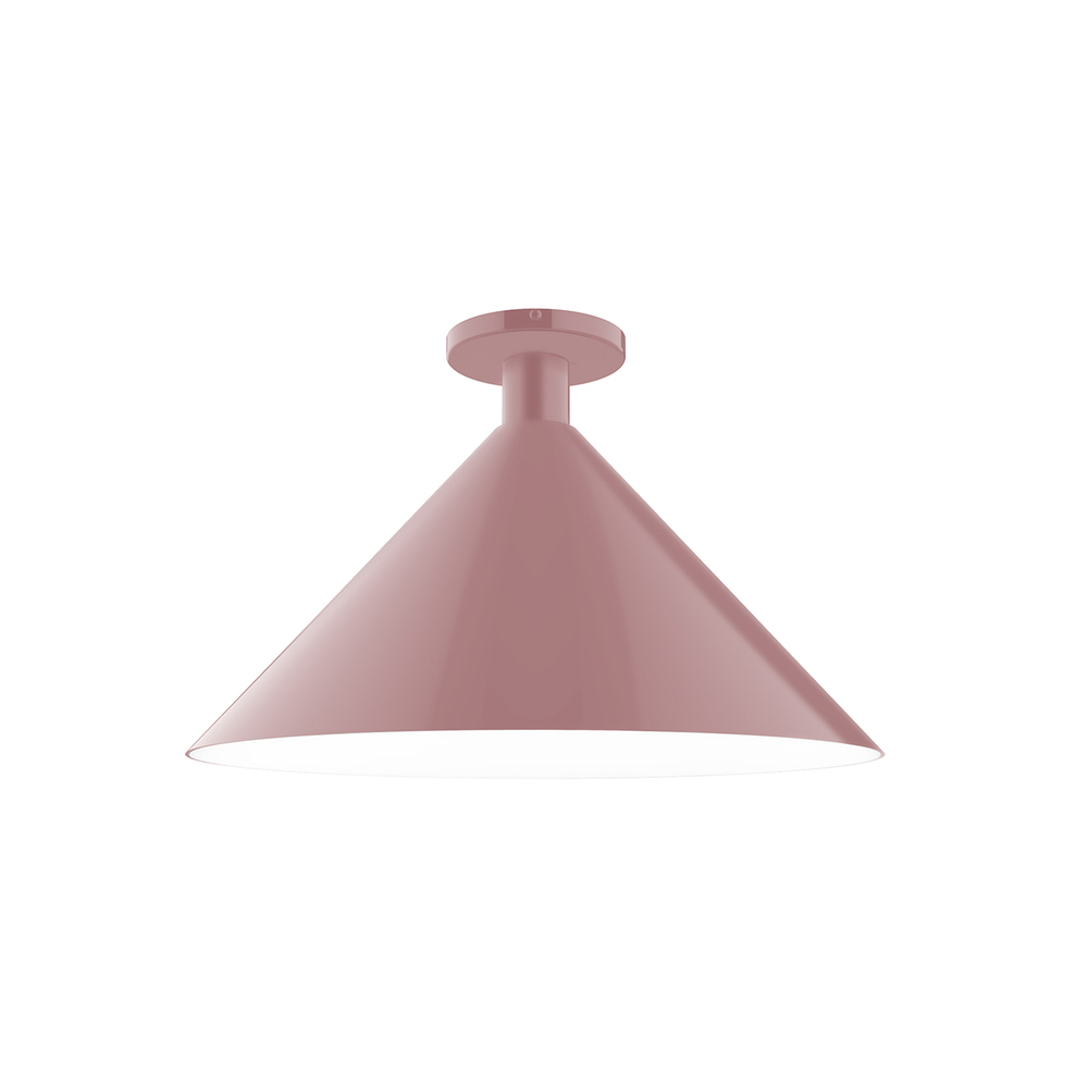 18" Chase Flush Mount, Mauve