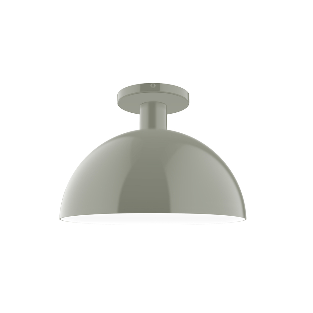 12" Ray Flush Mount, Moss Green