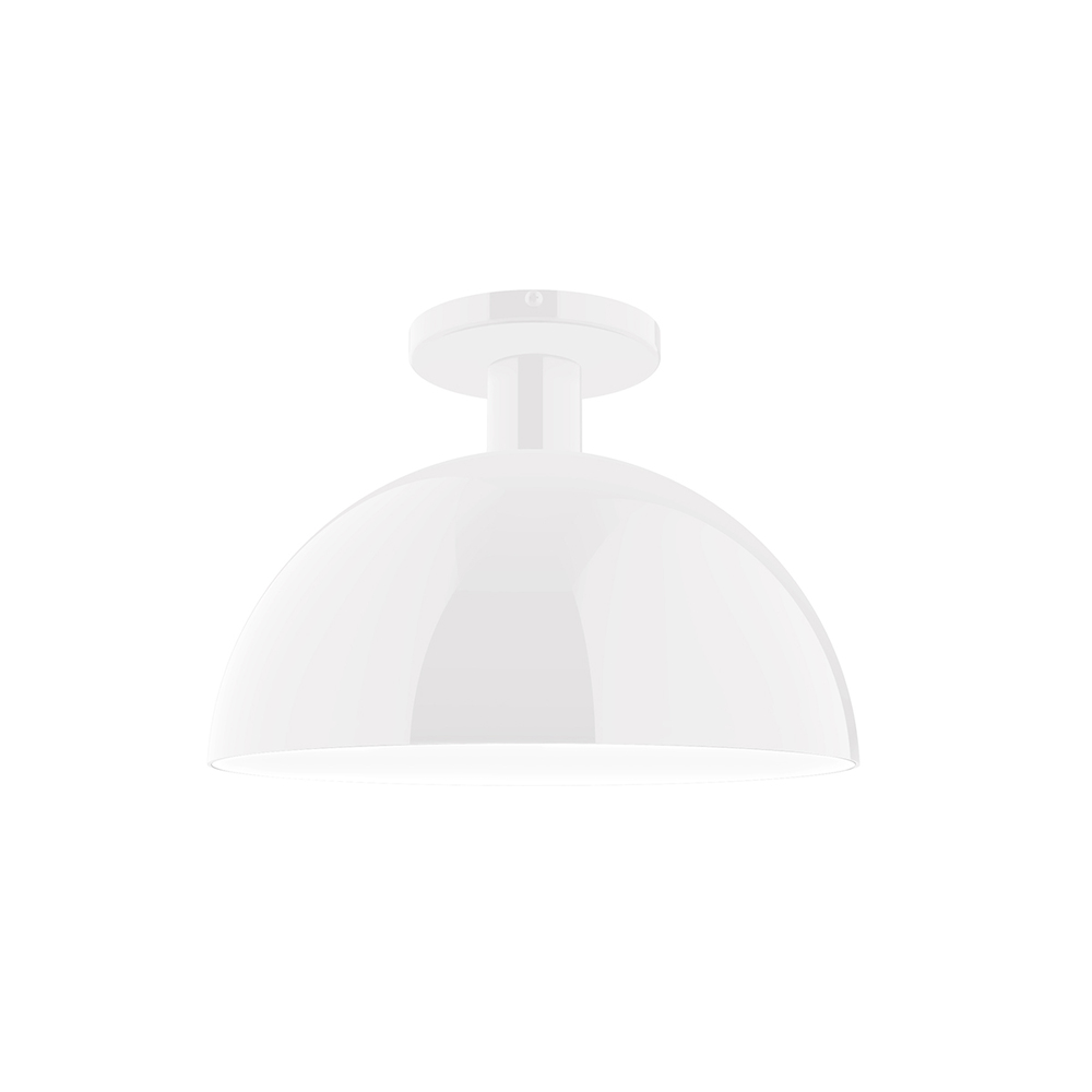 12" Ray Flush Mount, White