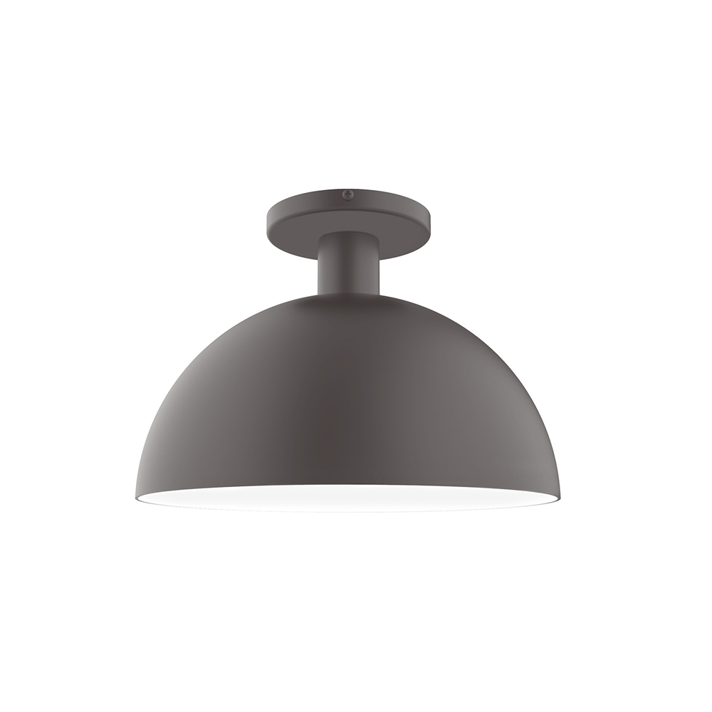 12" Ray Flush Mount, Bronze Matte