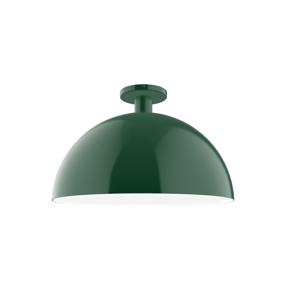 18" Ray Flush Mount, Forest Green