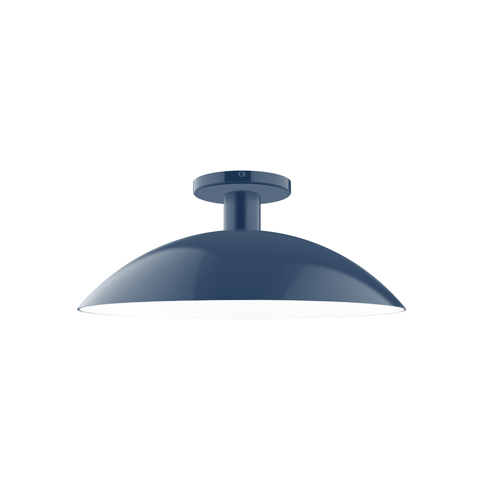 16" Glow Flush Mount, Navy