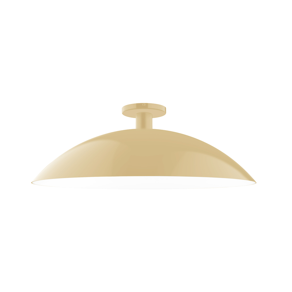 24" Glow Flush Mount, Ivory