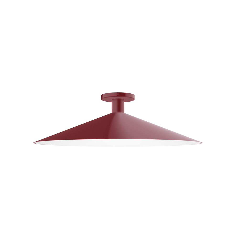 24" Zing Flush Mount, Barn Red