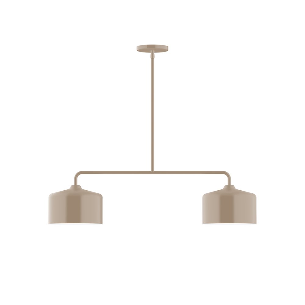 2-Light Axis Linear Pendant, Clay