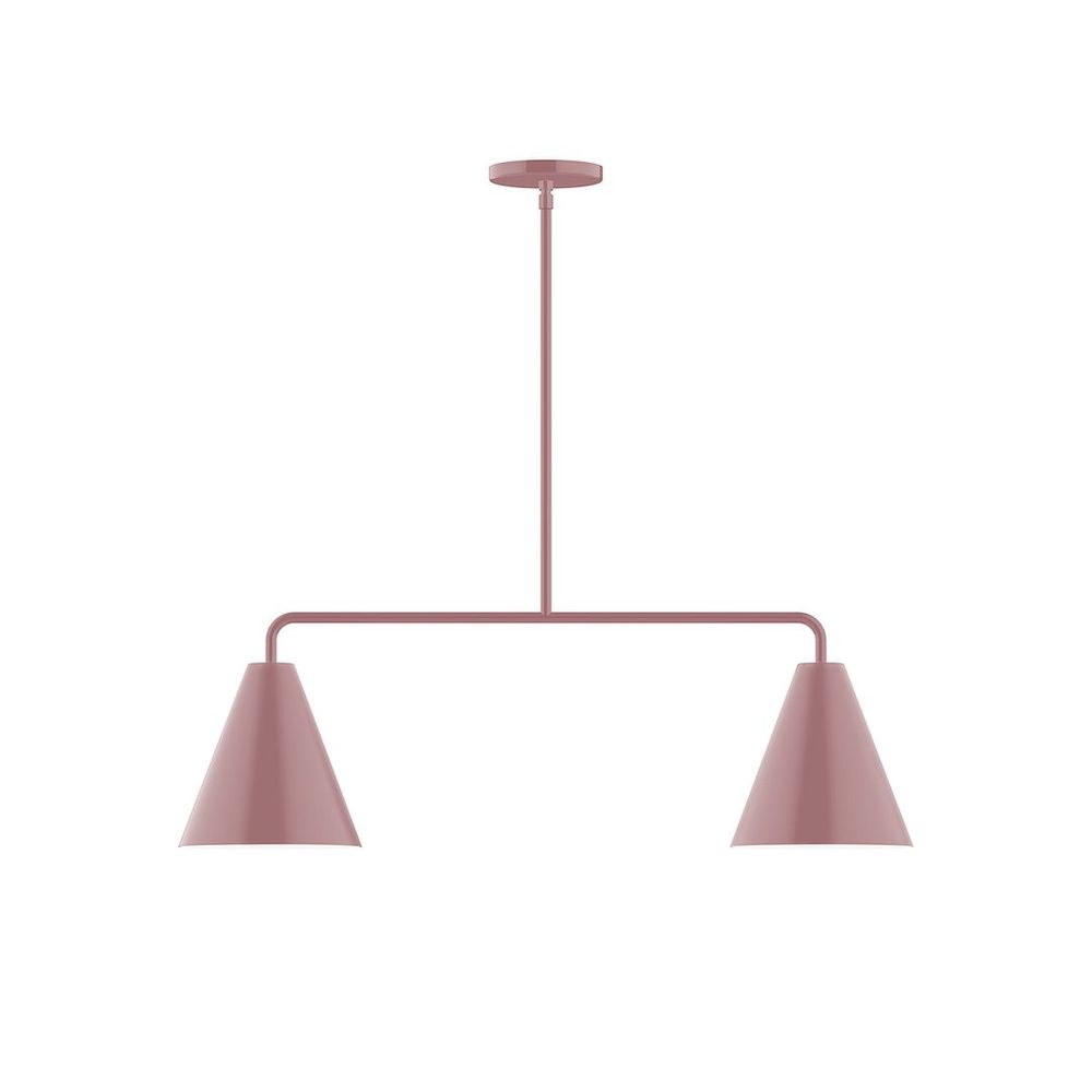 2-Light Jynx Linear Pendant, Mauve