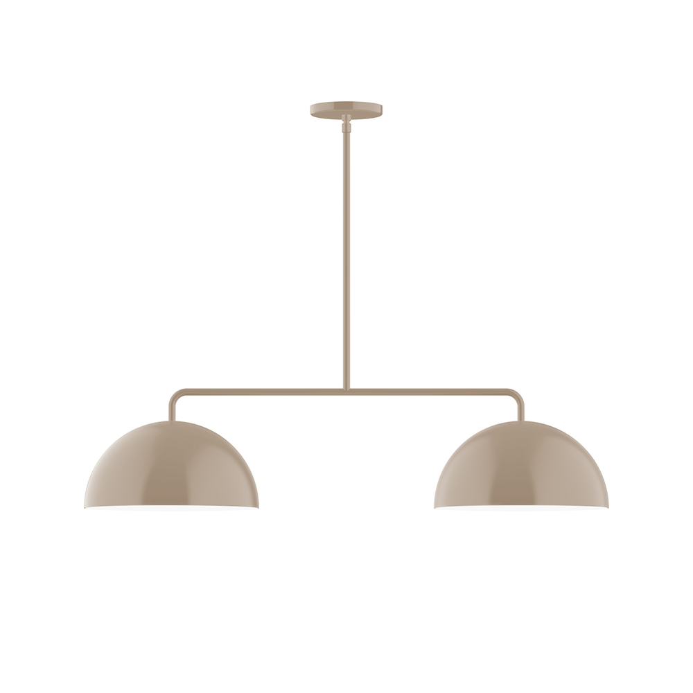 2-Light Arcade Linear Pendant, Clay