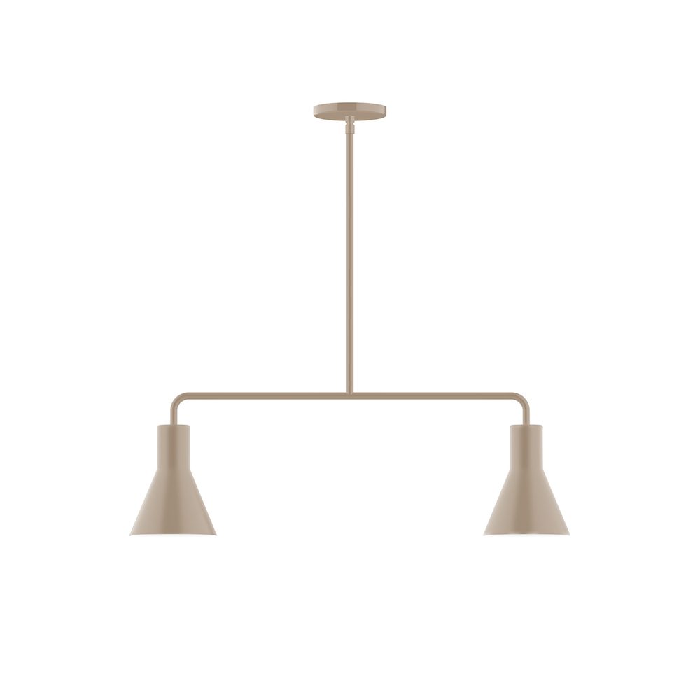 2-Light Axis Linear Pendant, Clay