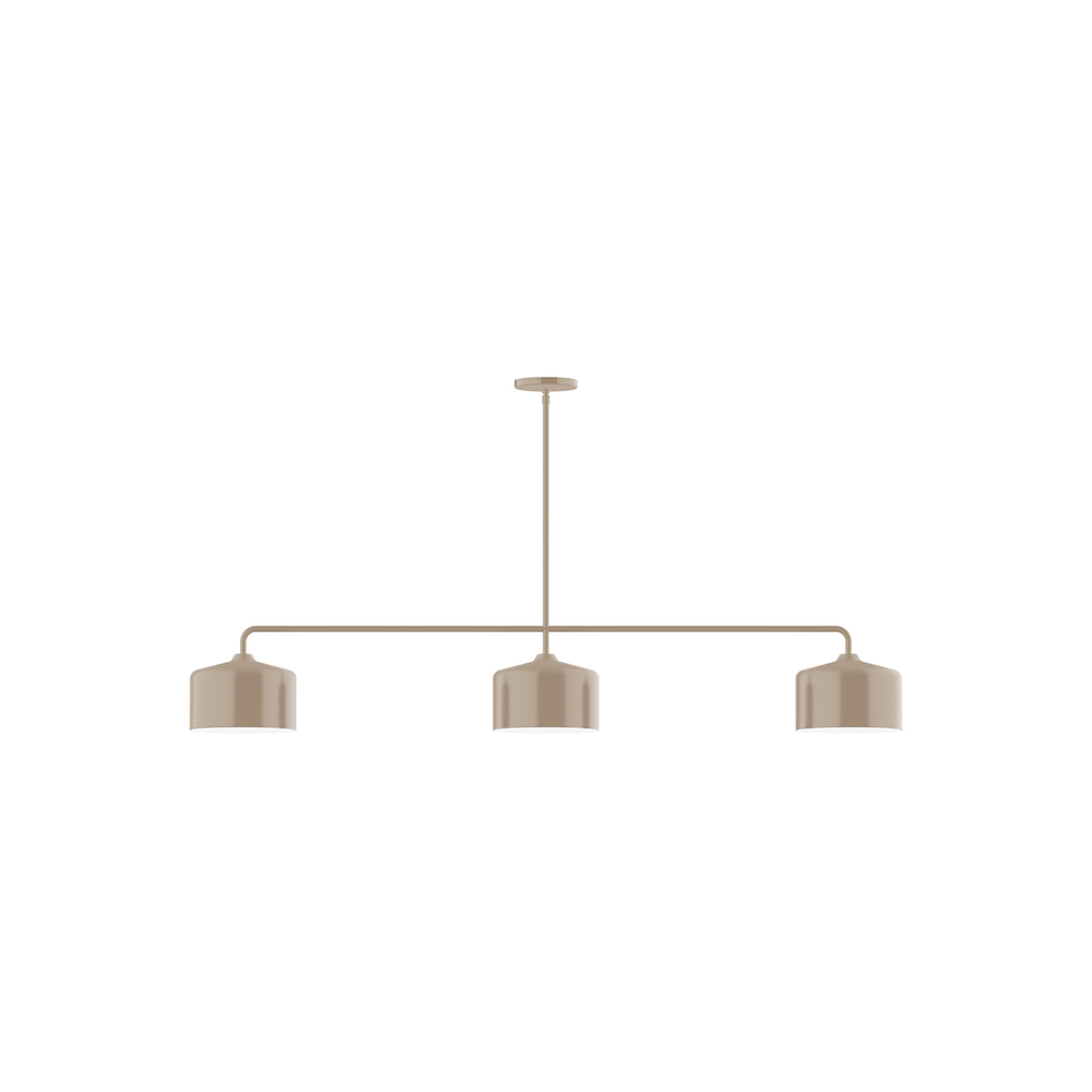 3-Light Axis Linear Pendant, Clay