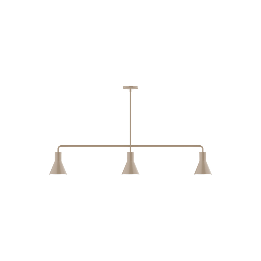 3-Light Axis Linear Pendant, Clay