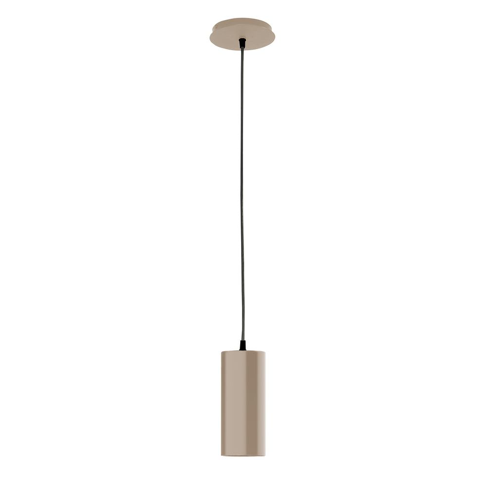 3.5" Jordan shade, white cord with canopy, Clay