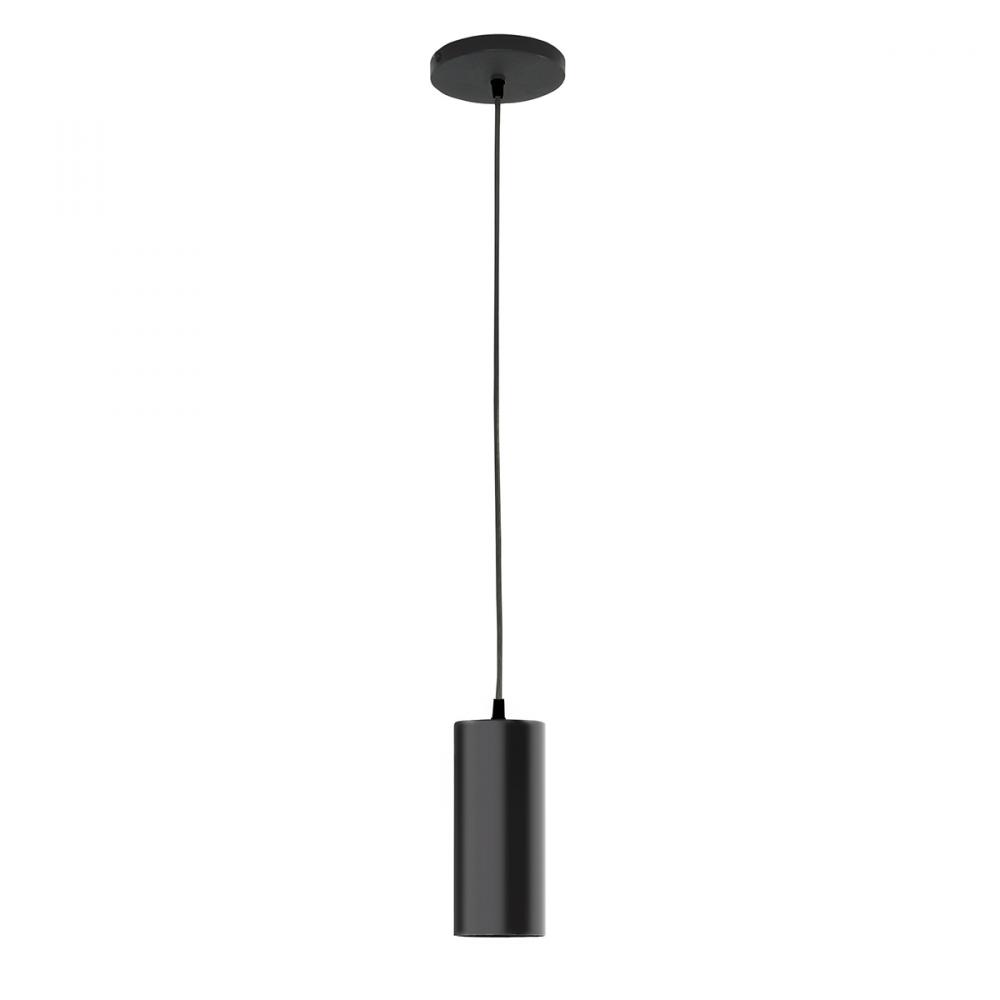 3.5" Jordan shade, white cord with canopy, Black