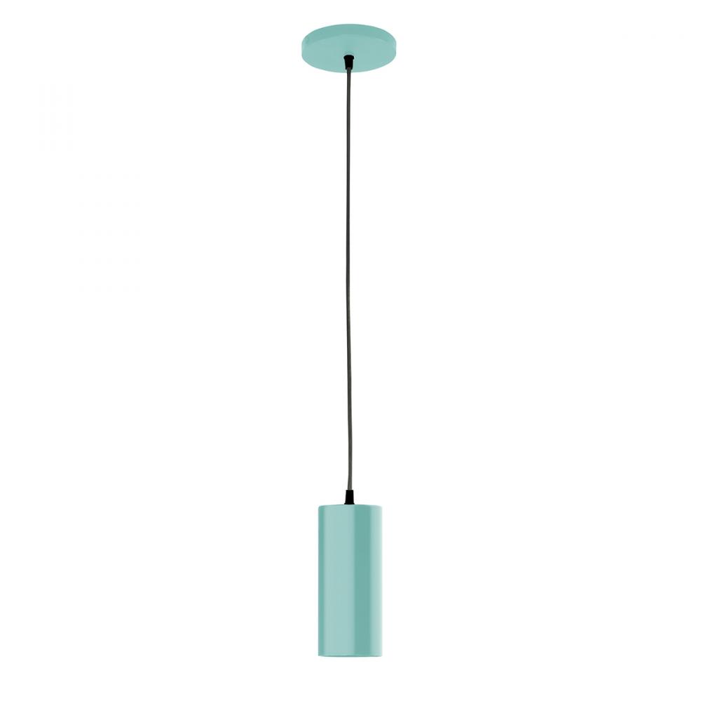 3.5" Jordan shade, white cord with canopy, Sea Green