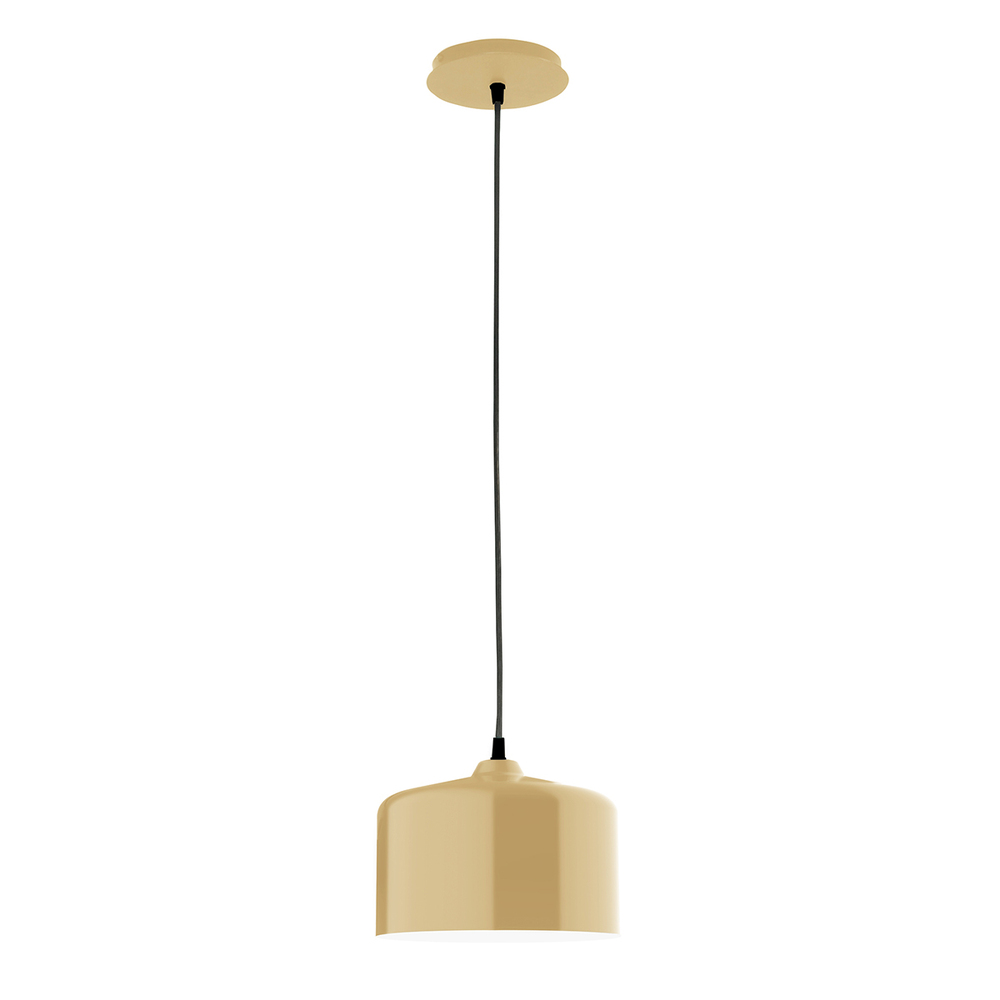 8.5" Julia shade, white cord with canopy, Ivory