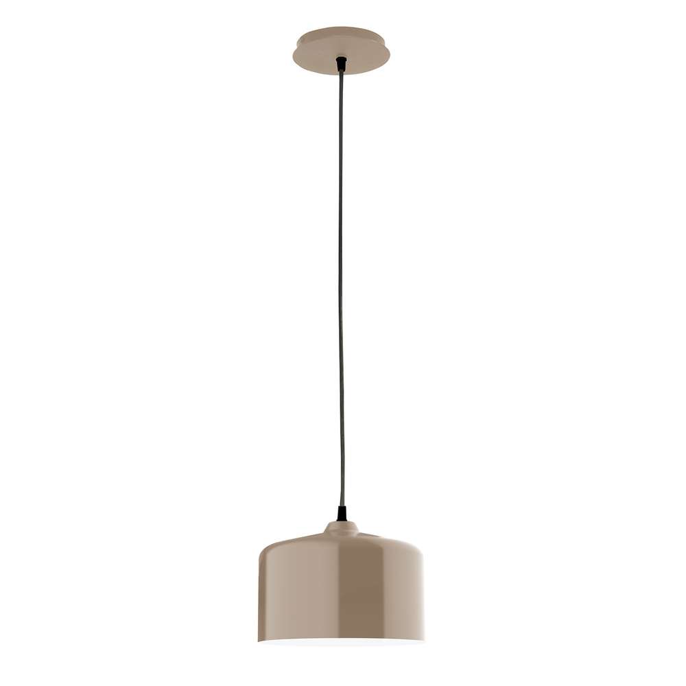 8.5" Julia shade, white cord with canopy, Clay
