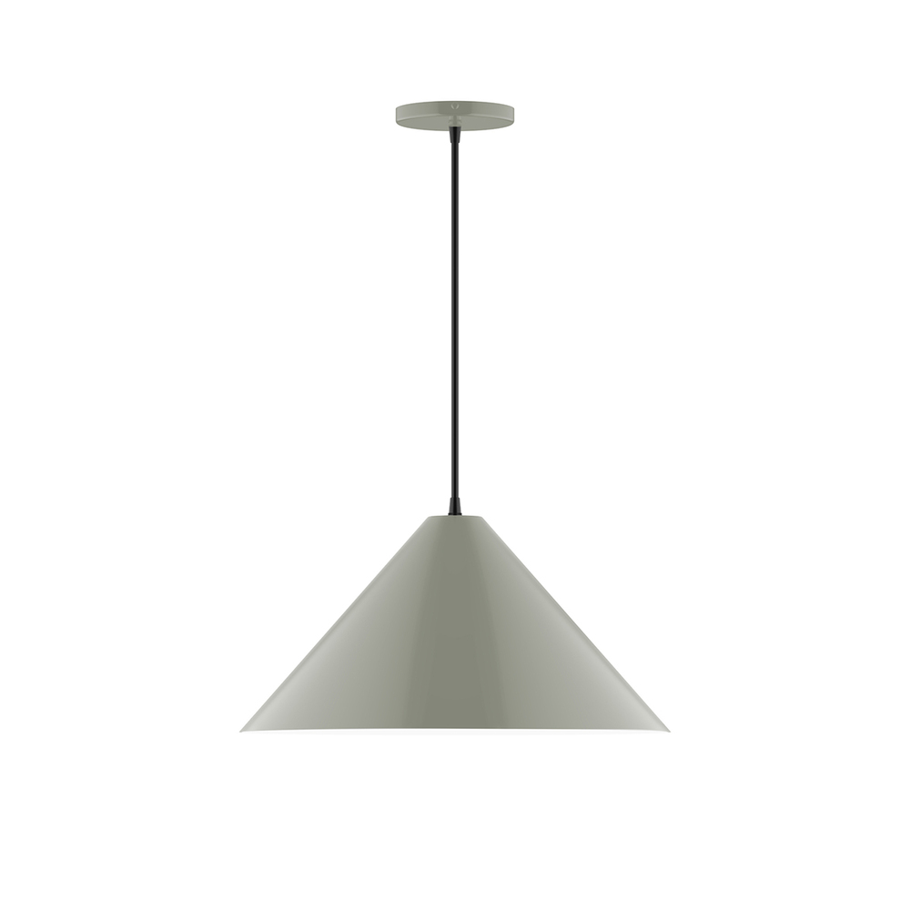 18" Pinnacle Pendant, Moss Green