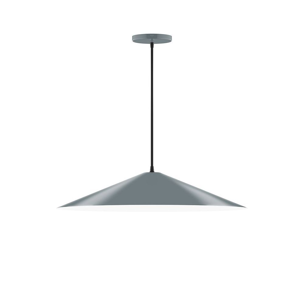 24" Vessel Pendant, Slate Gray