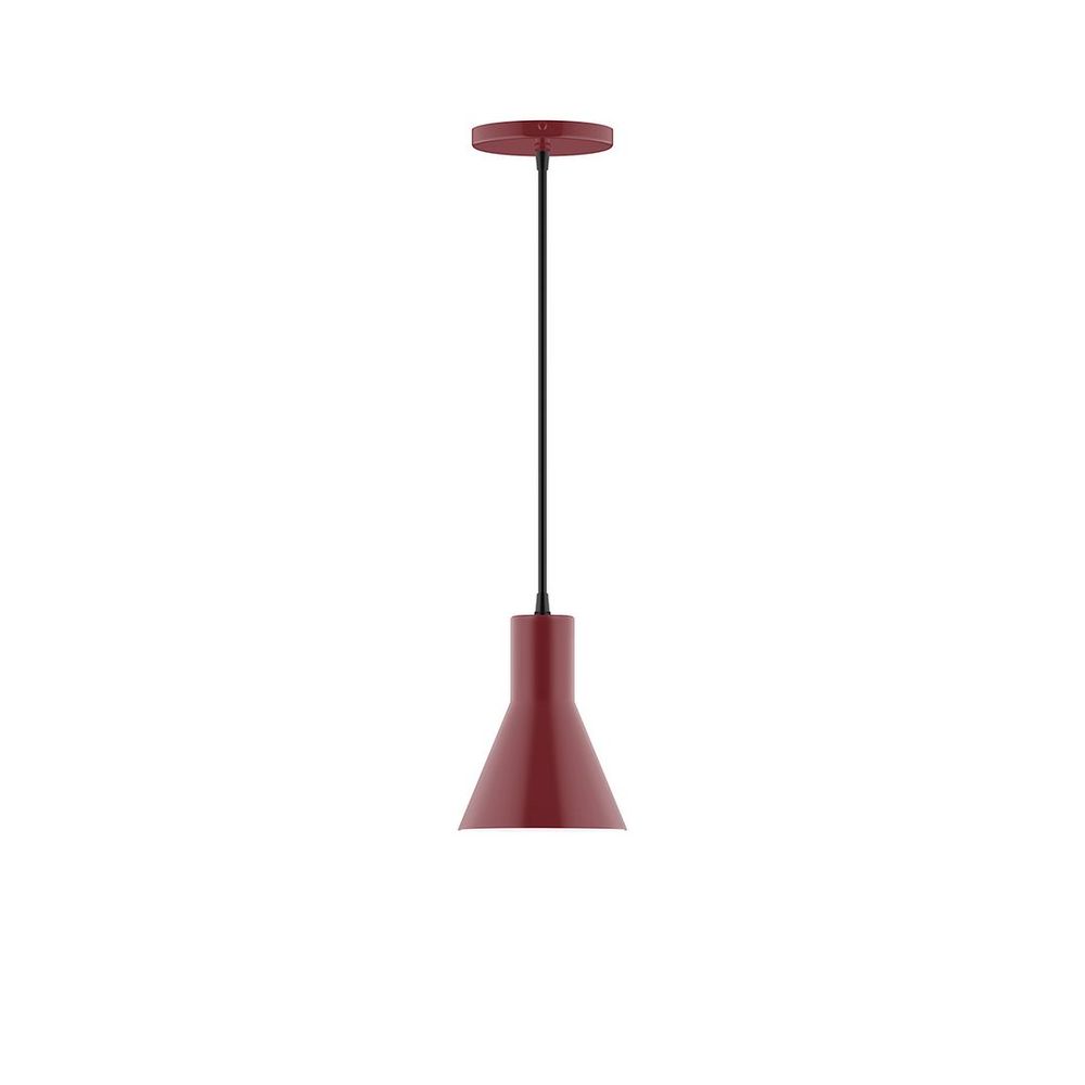6" Flare Pendant, Barn Red