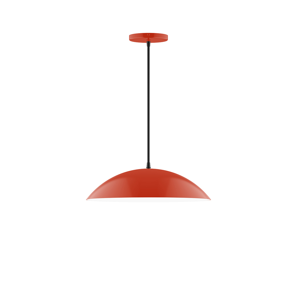 16" Plateau Pendant, Vermillion